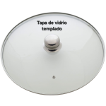 Tapa de vidrio templado